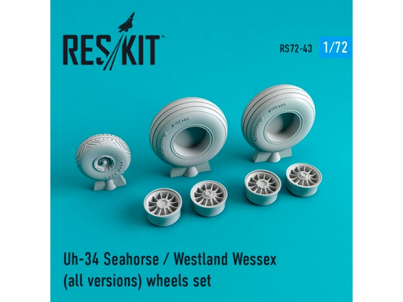 Uh-34 Seahorse / Westland Wessex (All Versions) Wheels Set - image 1