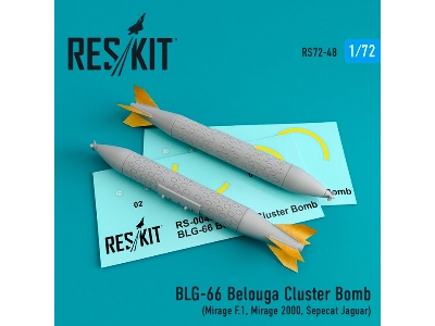 Blg-66 Belouga Cluster Bomb (2 Pcs) (Mirage F.1, Mirage 2000, Sepecat Jaguar) - image 1