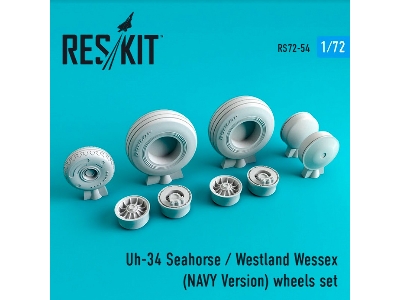 Uh-34 Seahorse / Westland Wessex (Navy Version) Wheels Set - image 1