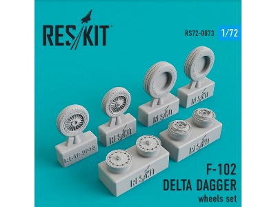 Convair F-102 Delta Dagger Wheels Set - image 1