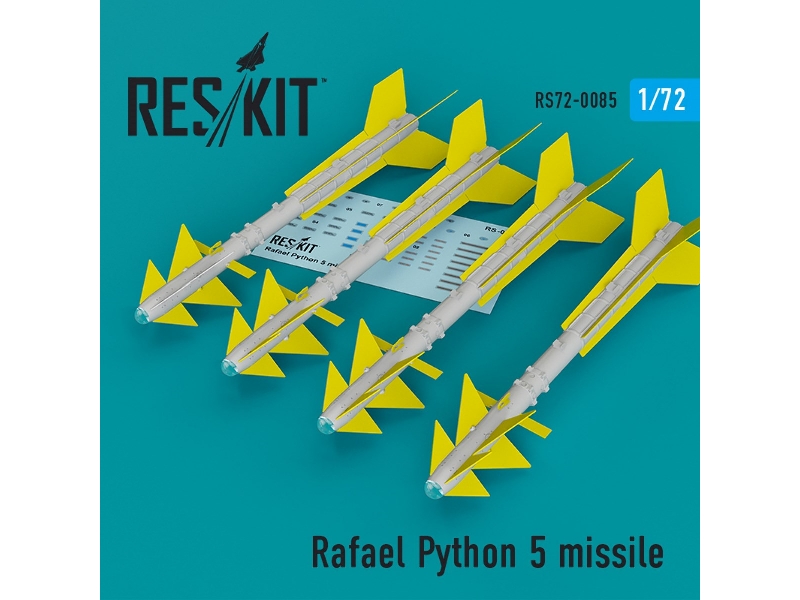 Rafael Python 5 Missile (4 Pcs) (F-16i, F-16d, F-15i, Mirage F.1) - image 1