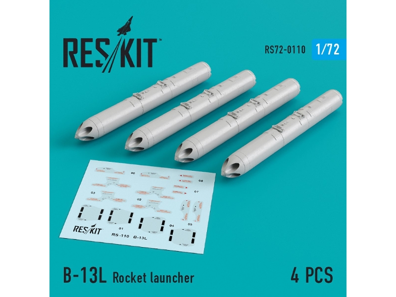 B-13l Rocket Launcher (4 Pcs) (Su-17/24/25/30/34, Mig-27/29, Yak-130) - image 1