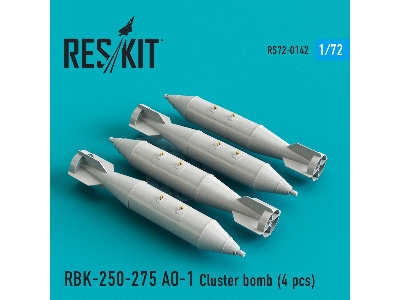 Rbk-250-275 Ao-1 Cluster Bomb (4 Pcs) (Su-7, Su-17, Su-22, Su-24, Su-25, Su-34, Mig-21, Mig-27) - image 1