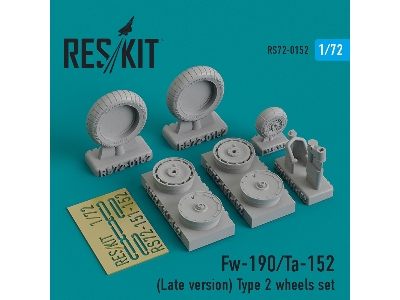 Fw-190/Ta-152 (Late Version) Type 2 Wheels Set - image 1