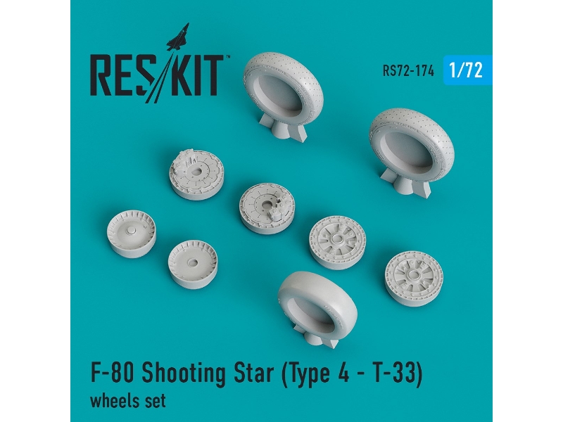 F-80 Shooting Star (Type 4 - T-33) Wheels Set - image 1