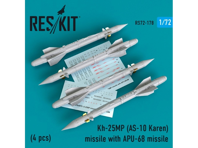 Kh-25mp(As-10 Karen) Missile With Apu-68 (4 Pcs) (Mig-23, Mig-27, Su-17, Su-24, Su-25) - image 1 Kh-25mp(As-10 Karen) Missile With Apu-68 (4 Pcs) (Mig-23, Mig-27, Su-17, Su-24, Su-25) - image 1
