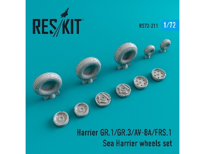 Harrier Gr.1/Gr.3/Av-8a/Frs.1/Sea Harrier Wheels Set - image 1