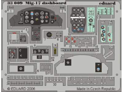 MiG-17 dashboard 1/32 - Trumpeter - image 1