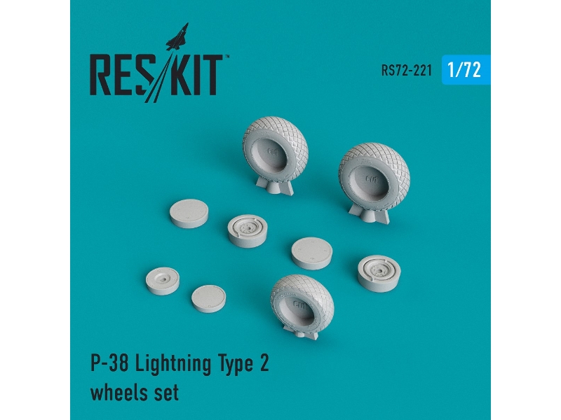 P-38 Lightning Type 2 Wheels Set - image 1 P-38 Lightning Type 2 Wheels Set - image 1