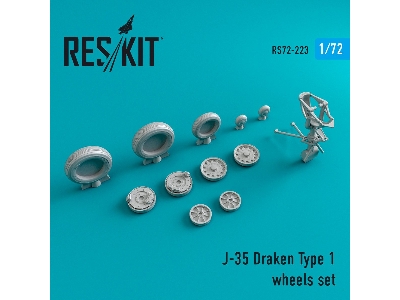 J-35 Draken Type 1 Wheels Set - image 1