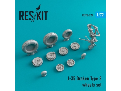 J-35 Draken Type 2 Wheels Set - image 1