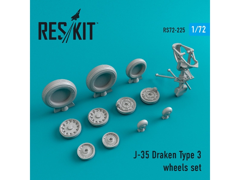 J-35 Draken Type 3 Wheels Set - image 1