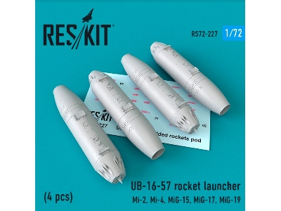 Ub-16-57 Rocket Launcher 4 Pcs Mi-2, Mi-4, Mig-15, Mig-17, Mig-19 - image 1