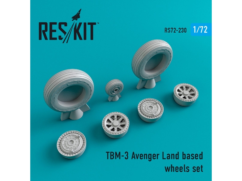 Tbm-3 Avenger Land Based Wheels Set - image 1 Tbm-3 Avenger Land Based Wheels Set - image 1