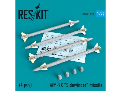Aim-9x Sidewinder Missile (4 Pcs) (F-15, F-16, F-18, F-35) - image 1