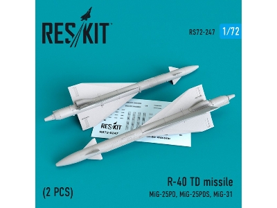 R-40 Td Missile (2 Pcs) (Mig-25pd,mig-25pds, Mig-31) - image 1