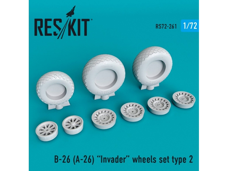 B-26 (A-26) Invader Wheels Set Type 2 - image 1