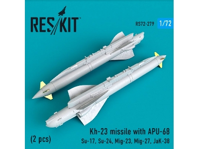 Kh-23 Missile With Apu-68 2 Pcs Su-17, Su-24, Mig-23, Mig-27, Jak-38 - image 1
