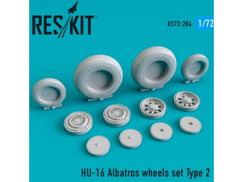 Hu-16 Albatros Wheels Set Type 2 - image 1