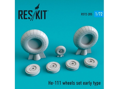 He-111 Wheels Set Early Type - image 1