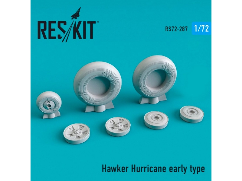 Hawker Hurricane Wheels Set Early Type - image 1