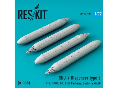 Suu-7 Dispenser Type 2 4 Pcs F-4, F-100, A-7, B-57 Canberra, Canberra Mk.20 - image 1