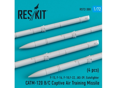 Catm-120 B/ C Captive Air Training Missile 4 Pcs F-15, F-16, F-18,f-22, Jas-39, Eutofighter - image 1