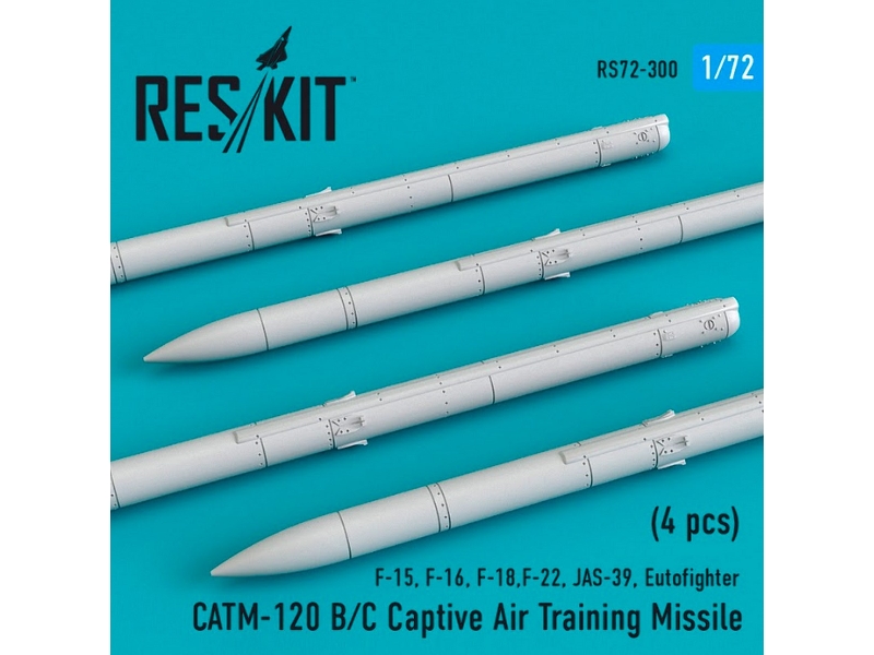 Catm-120 B/ C Captive Air Training Missile 4 Pcs F-15, F-16, F-18,f-22, Jas-39, Eutofighter - image 1