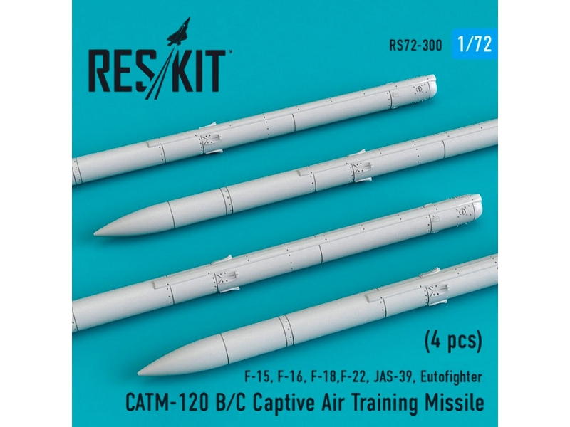Catm-120 B/ C Captive Air Training Missile 4 Pcs F-15, F-16, F-18,f-22, Jas-39, Eutofighter - image 1 Catm-120 B/ C Captive Air Training Missile 4 Pcs F-15, F-16, F-18,f-22, Jas-39, Eutofighter - image 1
