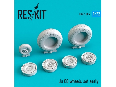 Ju 88 Wheels Set Early - image 1