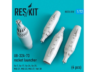 Ub-32a-73 Rocket Launcher 4 Pcs Su-7, Su-17, Su-24, Su-25, Mig-21, Mig-23, Mig-27, Yak-38 - image 1