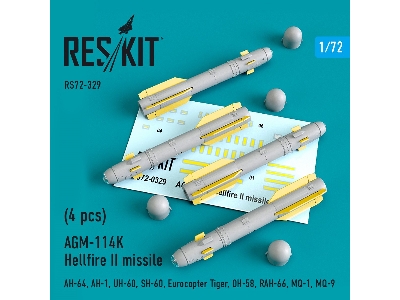 Agm-114k Hellfire Ii Missiles (4 Pcs) (Ah-64, Ah-1, Uh-60, Sh-60, Eurocopter Tiger, Oh-58, Rah-66, Mq-1, Mq-9) - image 1