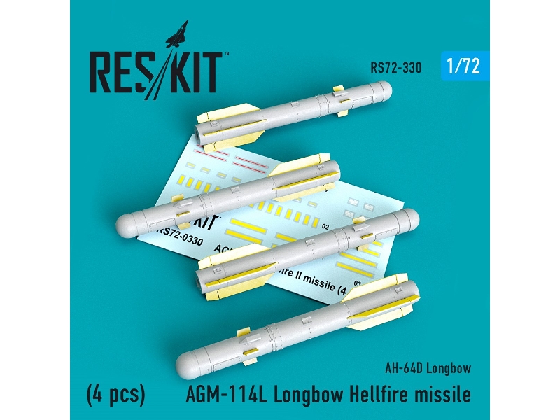 Agm-114l Longbow Hellfire Missiles (4 Pcs) (Ah-64d Longbow) - image 1