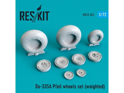 Do-335 A Pfeil Wheels Set Weighted - image 1
