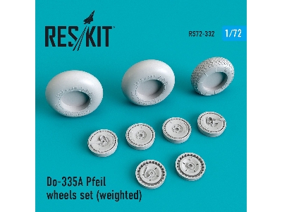 Do-335 B Pfeil Wheels Set Weighted - image 1