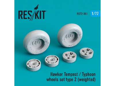 Hawker Tempest/Typhoon Wheels Set Type 2 (Weighted) - image 1