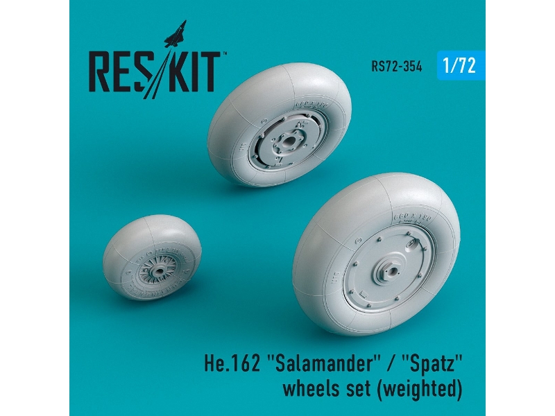 He.162 Salamander / Spatz Wheels Set (Weighted) - image 1