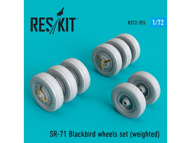 Sr-71 Blackbird Wheels Set (Weighted) - image 1