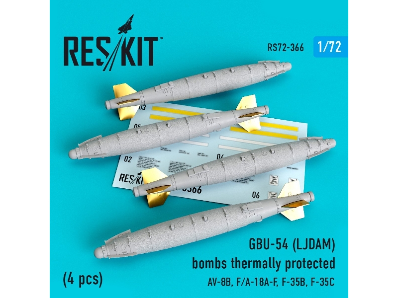 Gbu-54 (Ljdam) Bombs Thermally Protected (4 Pcs) (Av-8b, F/A-18a-f, F-35b, F-35c) - image 1