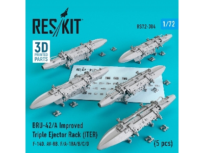 Bru-42/A Improved Triple Ejector Rack Iter 5 Pcs F-14d, Av-8b, F/A-18a/ B/ C/ D - image 1