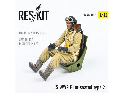 Us Ww2 Pilot Seated Type 2 - image 1