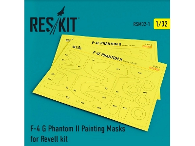 F-4 G Phantom Ii Painting Masks For Revell Kit - image 1