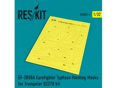 Ef-2000a Eurofighter Typhoon Painting Masks For Trumpeter 02278 Kit - image 1