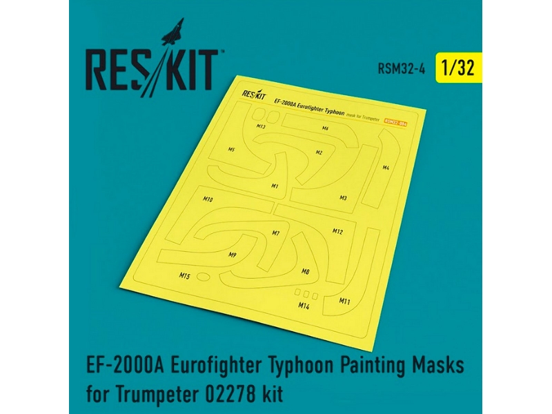 Ef-2000a Eurofighter Typhoon Painting Masks For Trumpeter 02278 Kit - image 1