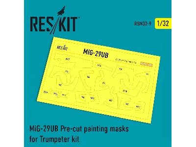 Mig-29ub Pre-cut Painting Masks - image 1