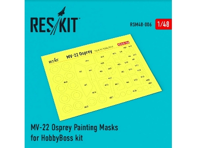Mv-22 Osprey Painting Masks For Hobby Boss Kit - image 1
