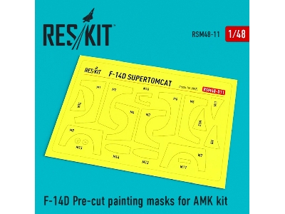 F-14d Pre-cut Painting Masks For Amk Kit - image 1
