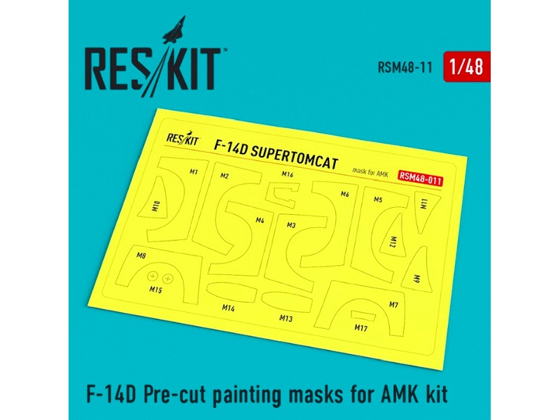 F-14d Pre-cut Painting Masks For Amk Kit - image 1