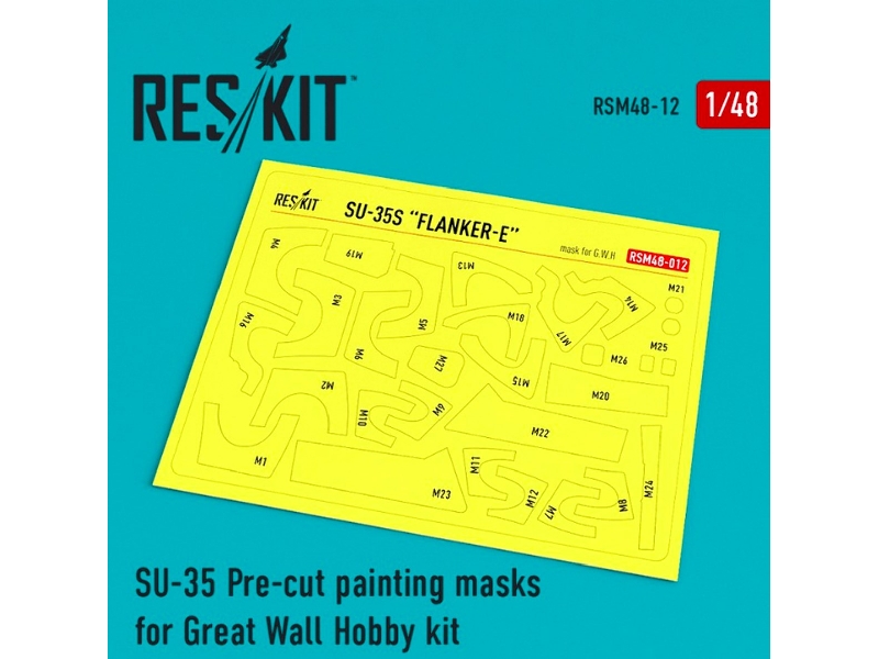 Su-35 Pre-cut Painting Masks For Great Wall Hobby Kit - image 1