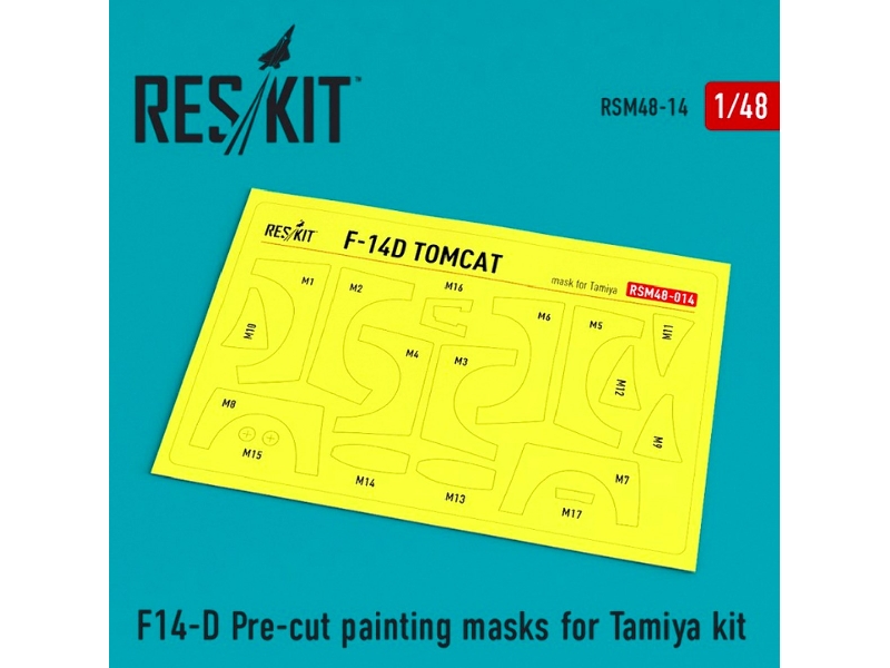 F-14d Pre-cut Painting Masks For Tamiya Kit - image 1